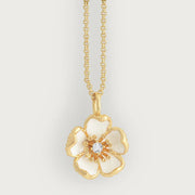 Wildflowers Enameled Pendant Necklace