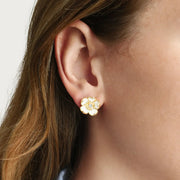 Wildflowers Enameled Stud Earrings
