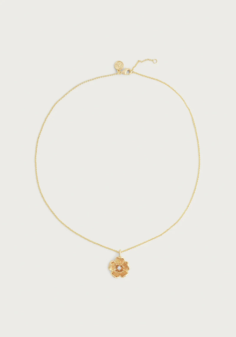 Wildflowers Gold Pendant Necklace