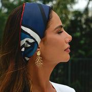 Shell with Coral Drop Earrings