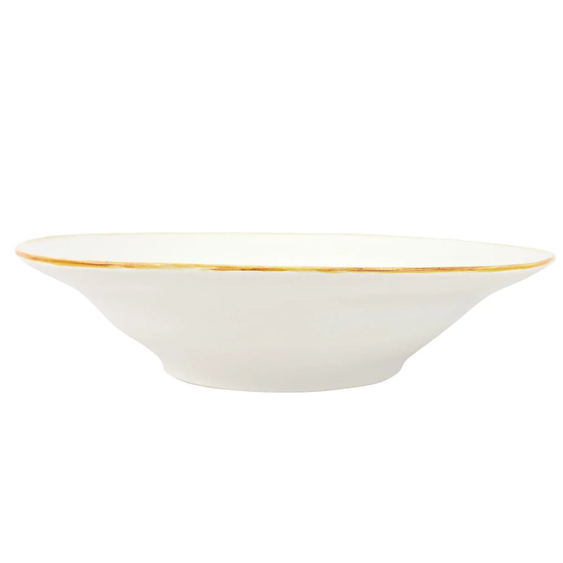 Italian Kitchen White Large Shallow Bowl