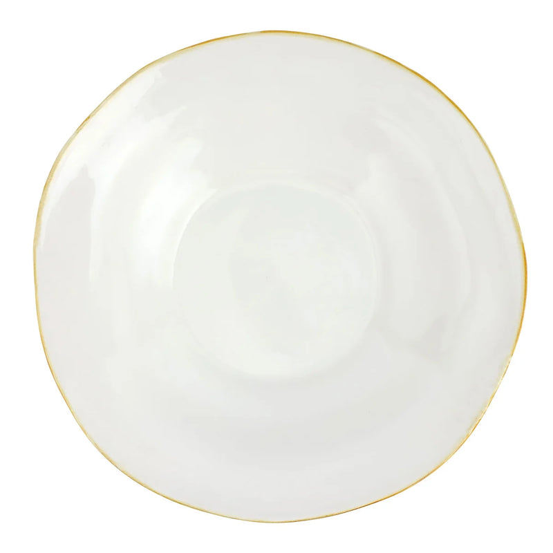 Italian Kitchen White Large Shallow Bowl