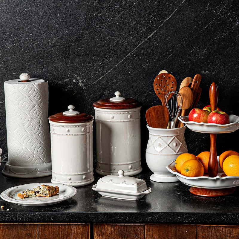 Berry & Thread 11.5" Canister with Wooden Lid