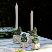 Berry & Thread Bird Topiary Candlestick Set