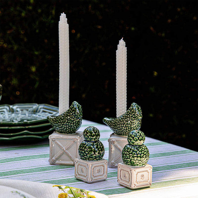 Berry & Thread Bird Topiary Candlestick Set