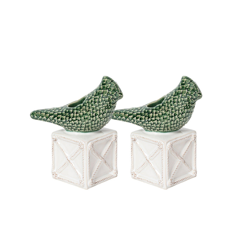 Berry & Thread Bird Topiary Candlestick Set