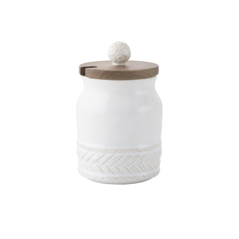 Le Panier Sugar Bowl with Wooden Lid
