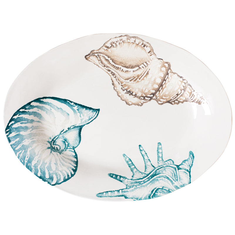 Lido Aqua Medium Oval Platter