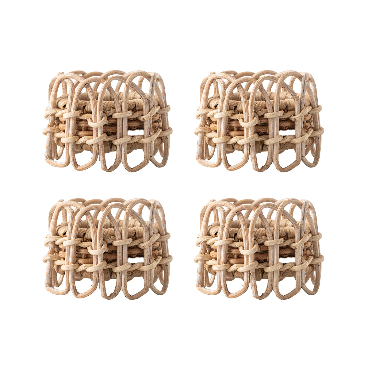 Provence Rattan Whitewash Napkin Ring