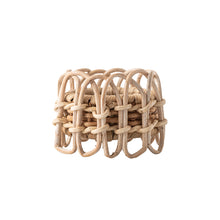 Provence Rattan Whitewash Napkin Ring