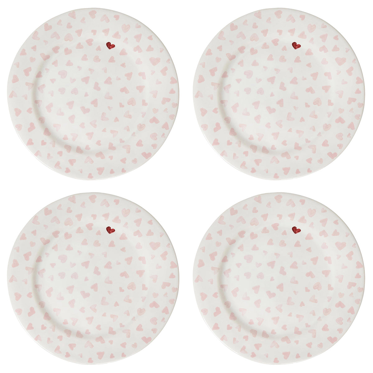 Love You More Dessert/Salad Plate, Set of 4