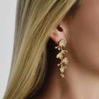 Orchid Pavé Dangle Earrings