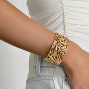 Palm Leaves Cuff