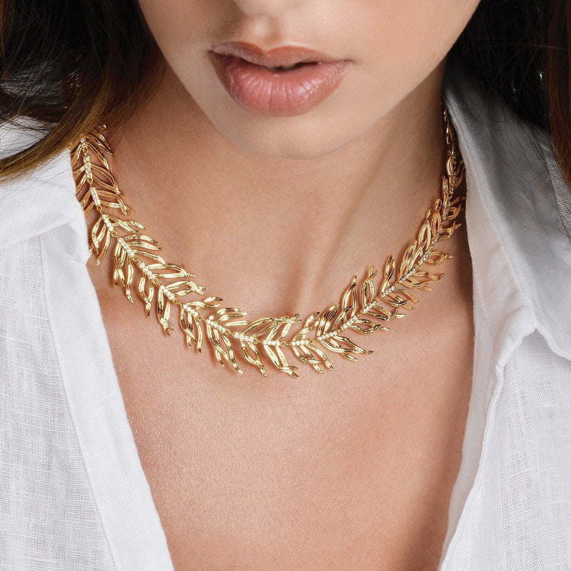 Palm Leaves Necklace