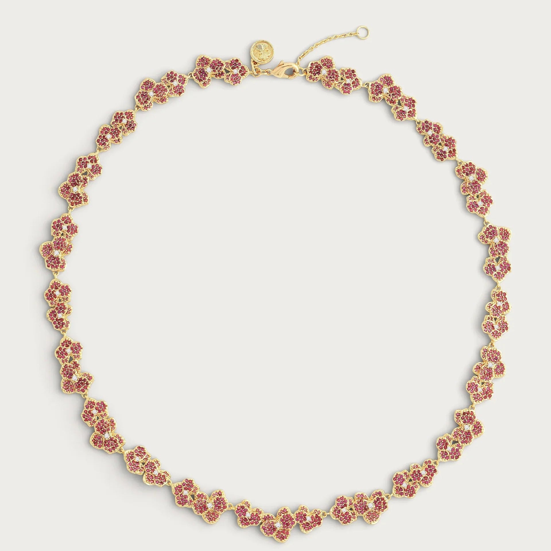 Orchid Pavé Necklace