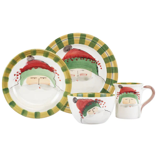Old St. Nick 4-Piece Place Setting