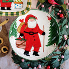 Old St. Nick Shallow Bowl with Apple Basket