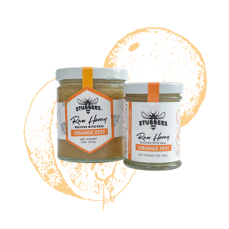 Orange Zest Whipped Raw Honey