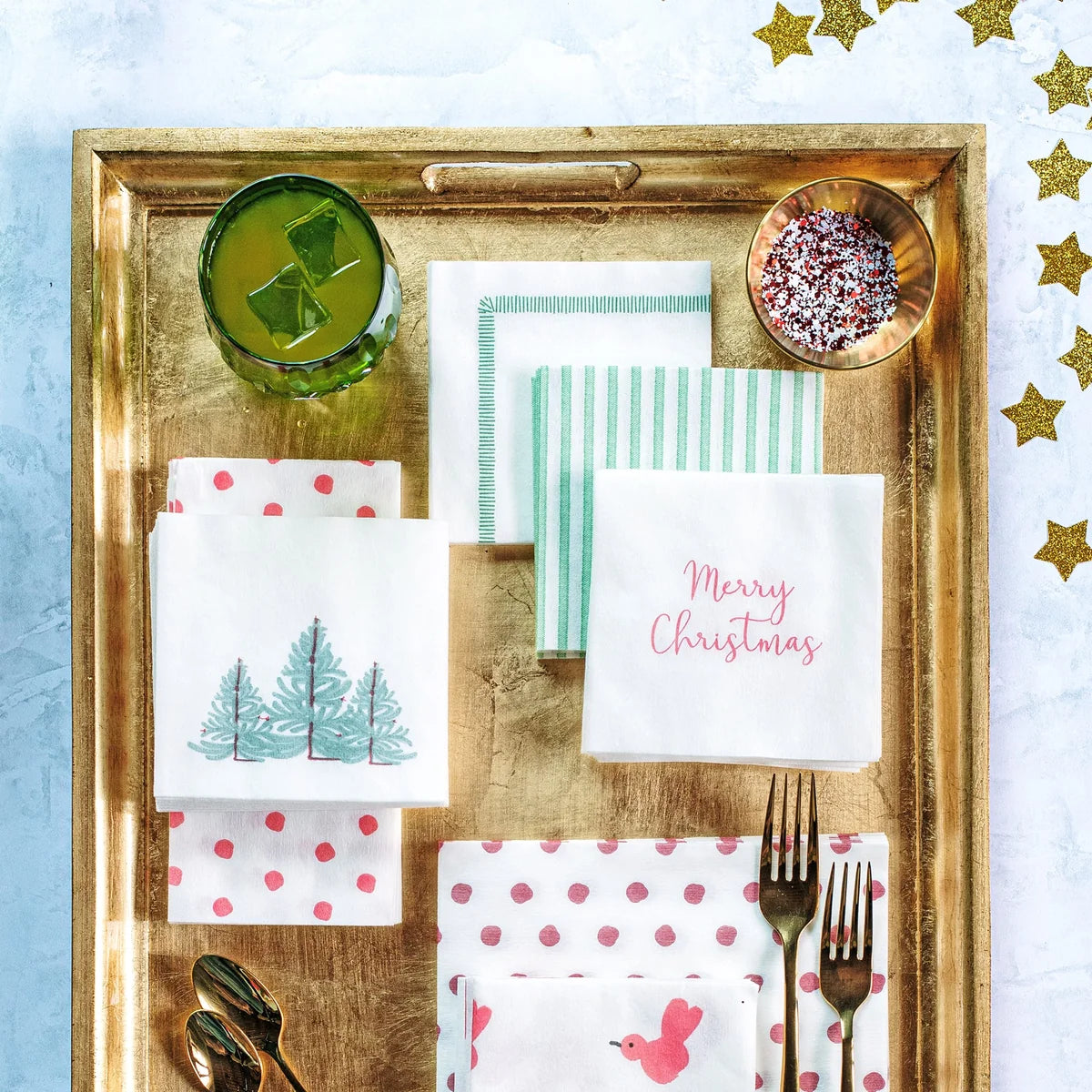 Papersoft Napkins Red Bird Cocktail Napkins, Pack of 20