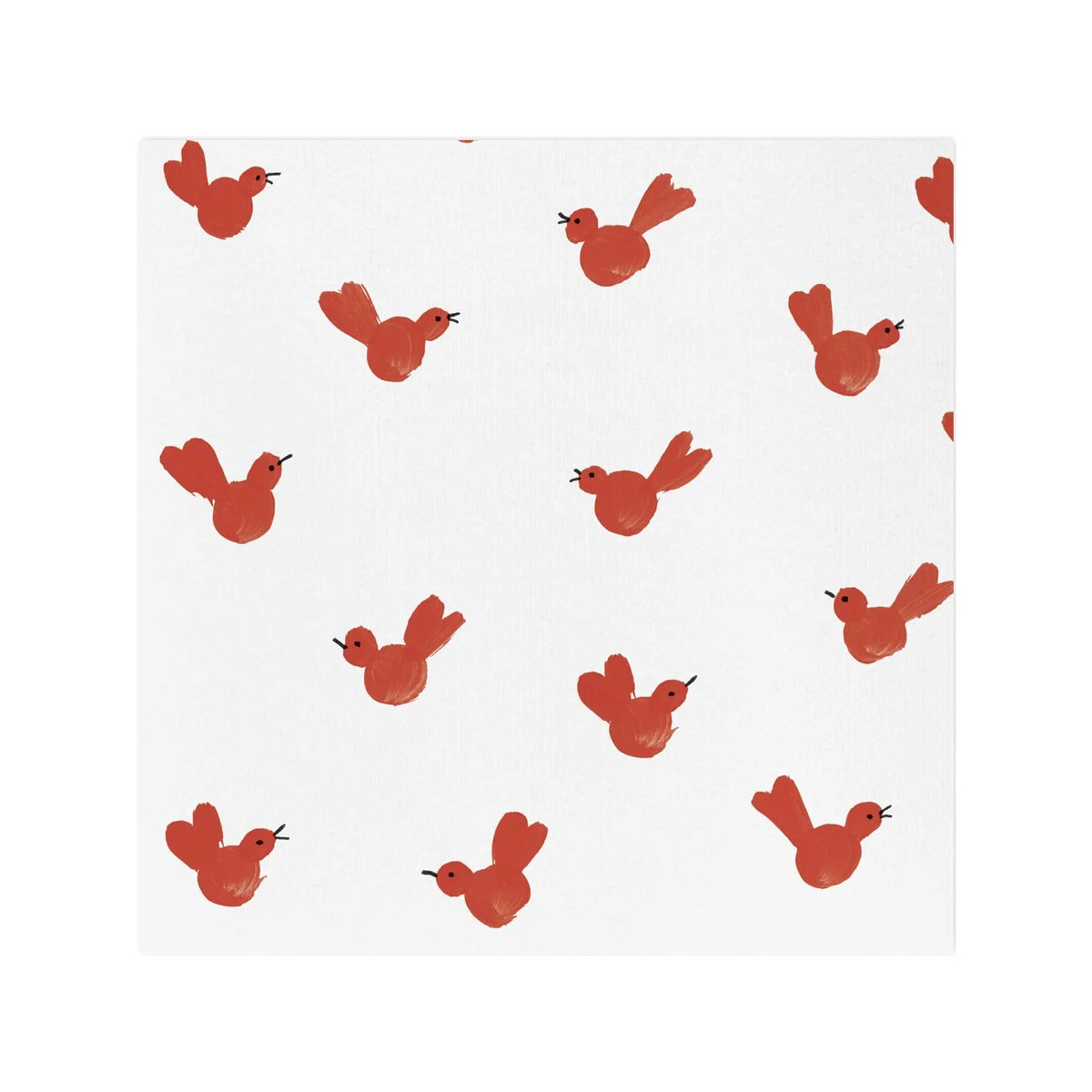 Papersoft Napkins Red Bird Cocktail Napkins, Pack of 20