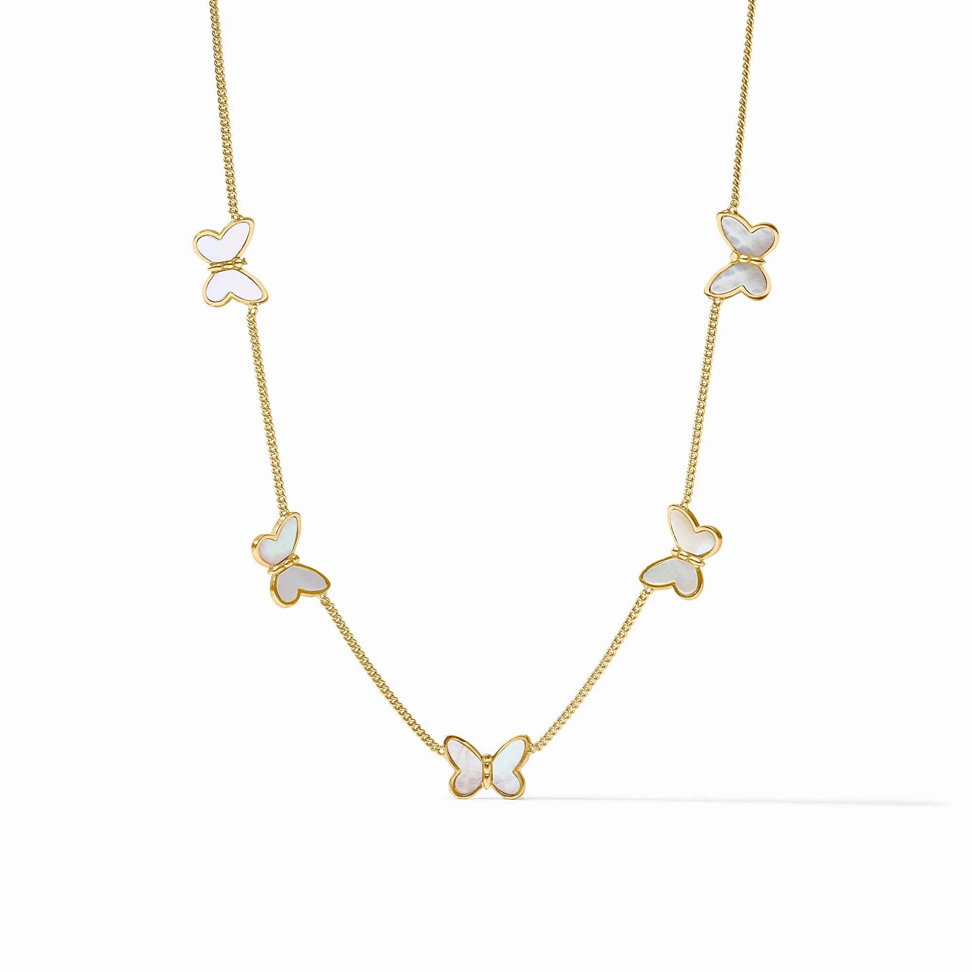 Papillon Gold Delicate Station Necklace