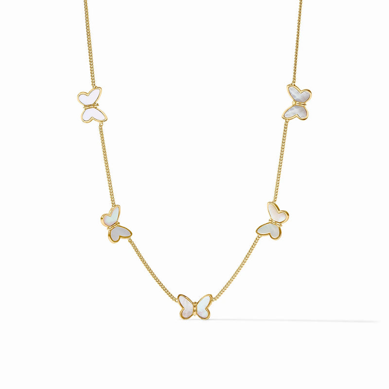 Papillon Gold Delicate Station Necklace