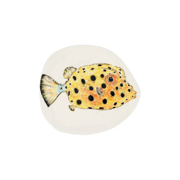 Reef Box Fish Small Round Platter