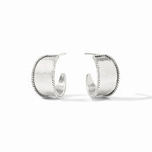 Savoy Silver Hoop Earring
