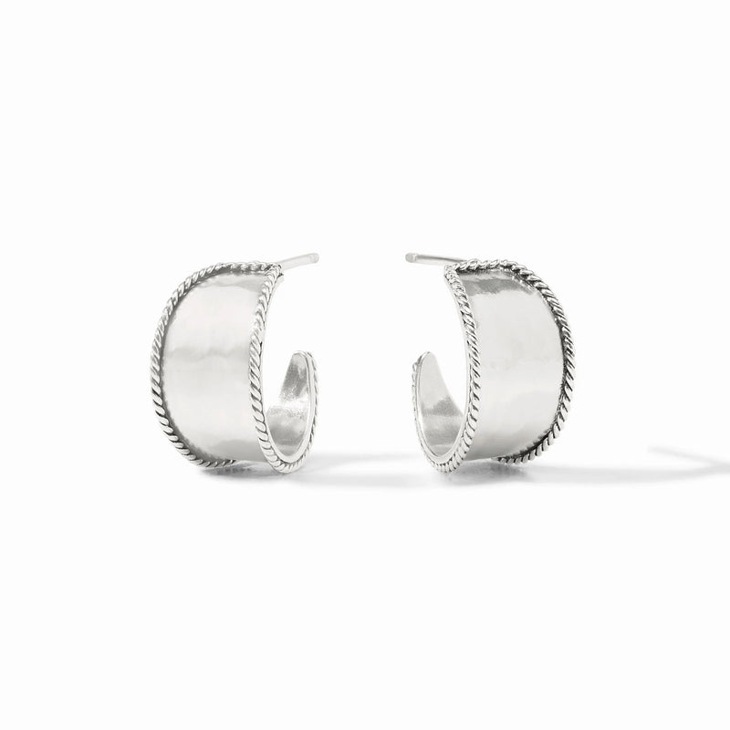 Savoy Silver Hoop Earring