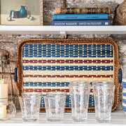Danish Stripe Tray 18" Tray