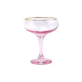 Rainbow Coupe Champagne Glass