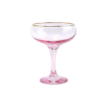 Rainbow Coupe Champagne Glass