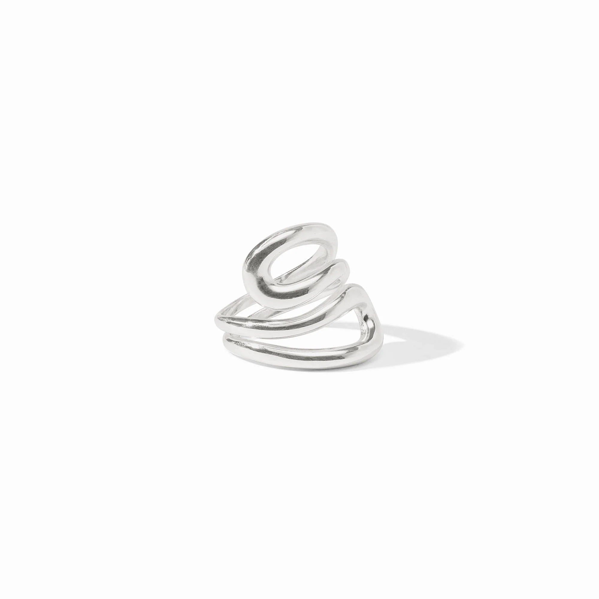 Wave Silver Wrap Ring