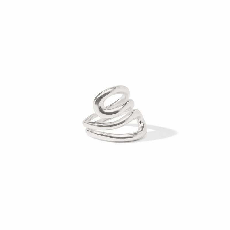 Wave Silver Wrap Ring
