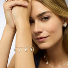 Willow Silver Delicate Charm Bracelet