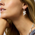 Willow Silver Hoop & Charm Earring