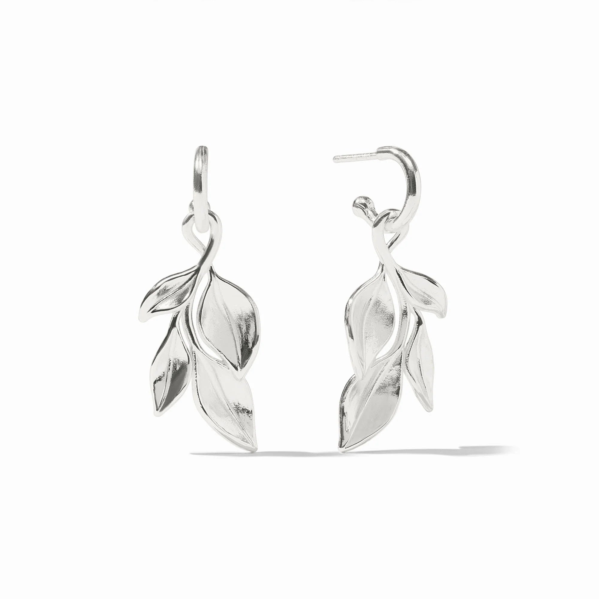 Willow Silver Hoop & Charm Earring