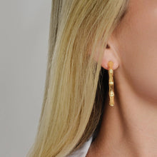Bamboo Single Hoop Earrings
