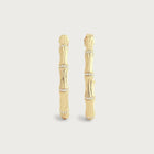 Bamboo Single Hoop Earrings