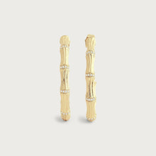 Bamboo Single Hoop Earrings