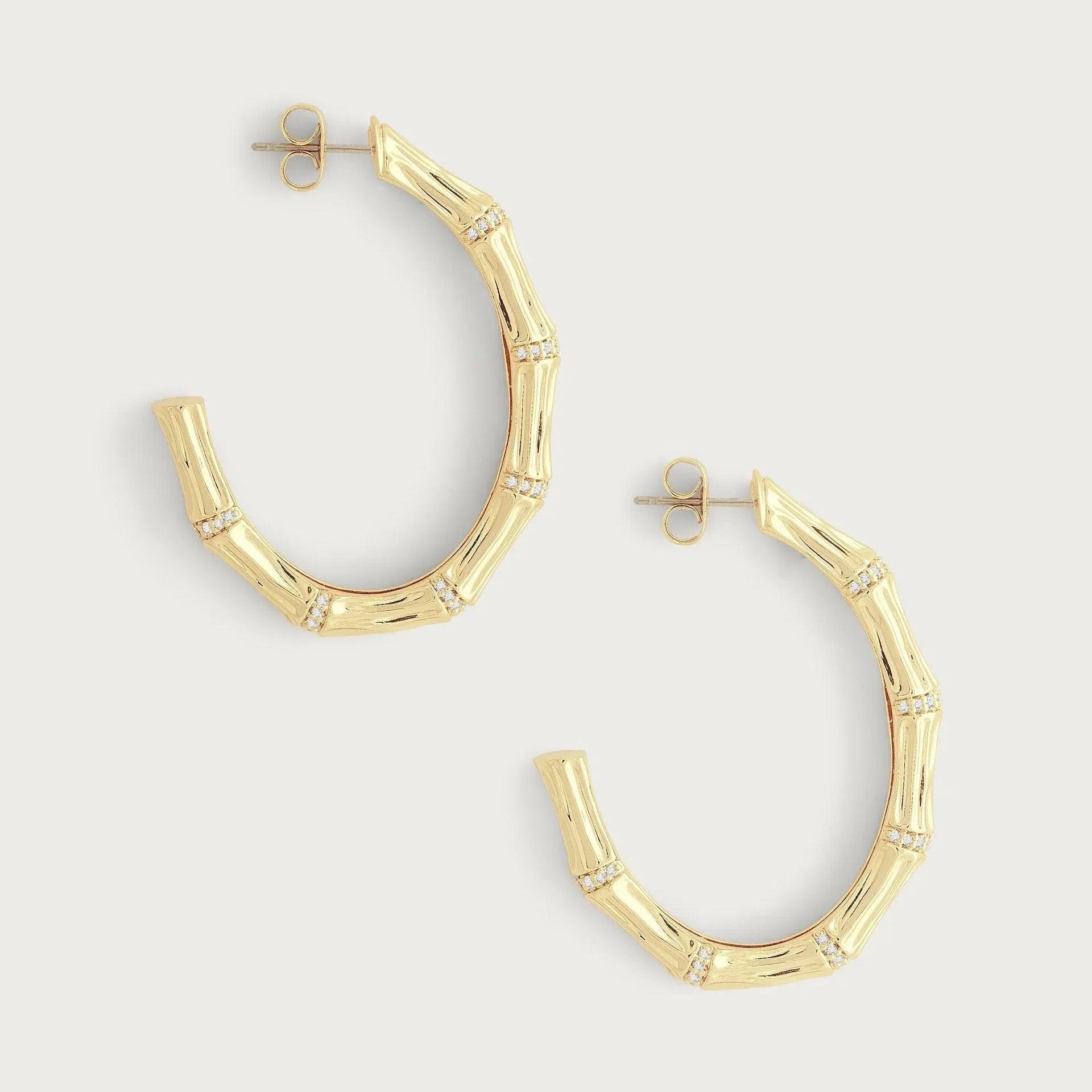 Bamboo Single Hoop Earrings