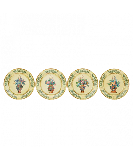Ching Garden Dessert Plates, Set of 4
