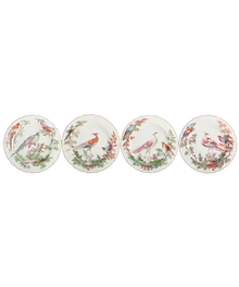 Chelsea Bird Dessert Plates, Set of 4