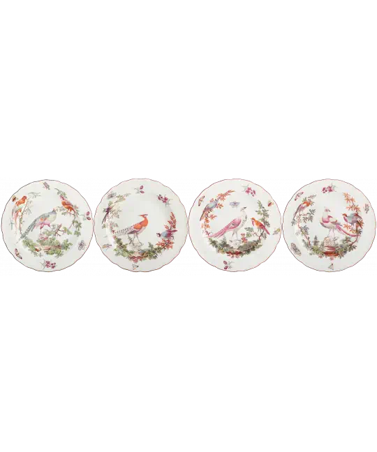 Chelsea Bird Dinner Plates, Set of 4