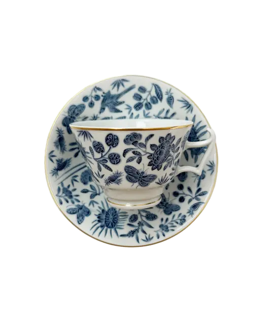 Sacred Bird & Butterfly Tea Cup & Saucer