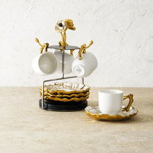 Anemone Demitasse Set with Stand