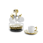Anemone Demitasse Set with Stand