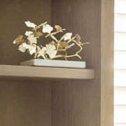 Butterfly Ginkgo Gold Decorative Object