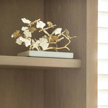 Butterfly Ginkgo Gold Decorative Object