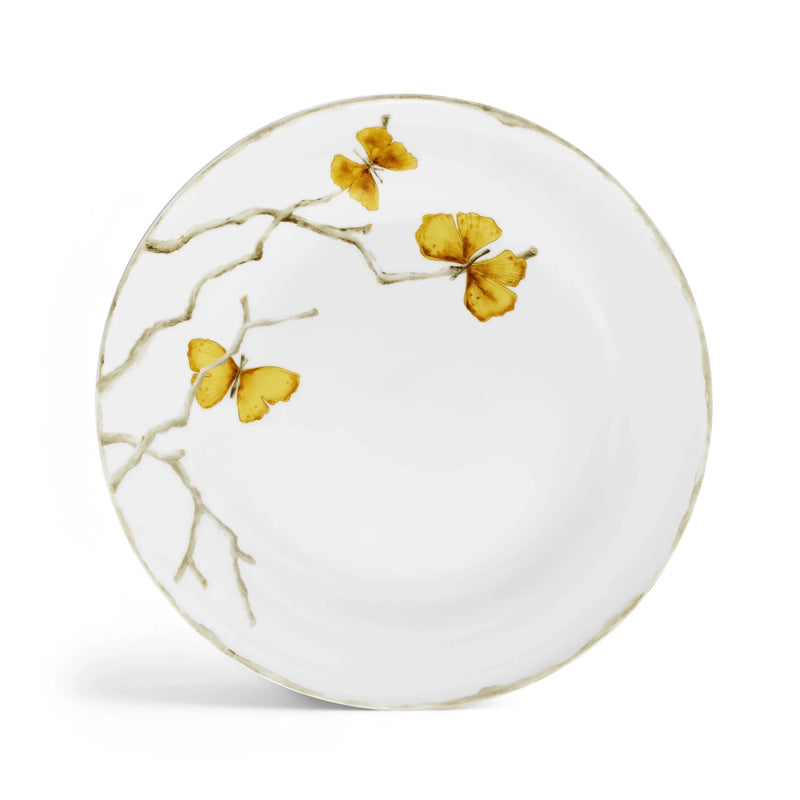 Butterfly Ginkgo Gold Dinner Plate
